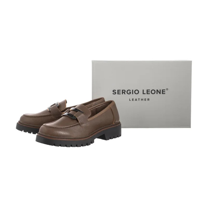 Sergio Leone Brązowe MK 25166-S  (SL582-c) batai