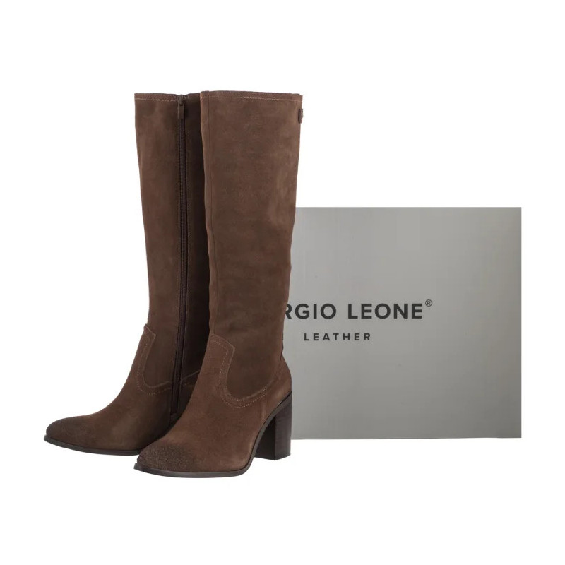 Sergio Leone Brązowe KZ 25668-S (SL587-b) batai