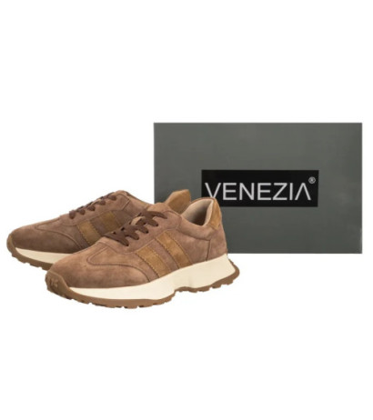 Venezia Brązowe V408-00398-02CUO (VE869-a) sportiniai bateliai