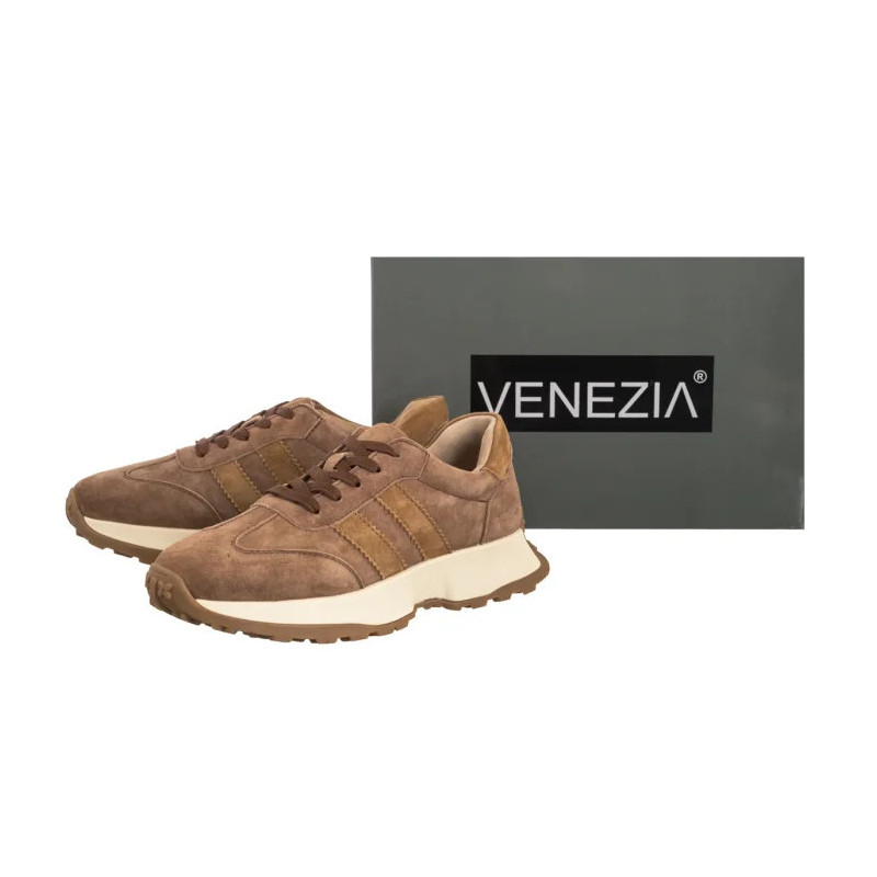 Venezia Brązowe V408-00398-02CUO (VE869-a) sportiniai bateliai