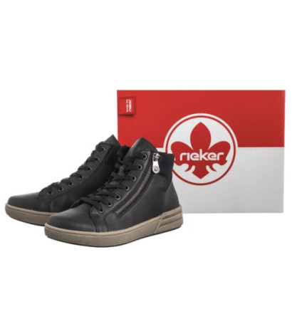 Rieker Czarne X0709-01 Black (RI299-a) batai