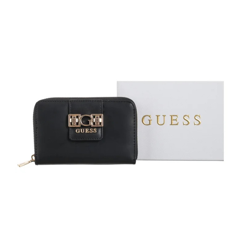 Guess Jane Slg Medium Zip Around SWVG98 91140 Black (GU796-a) rankinė