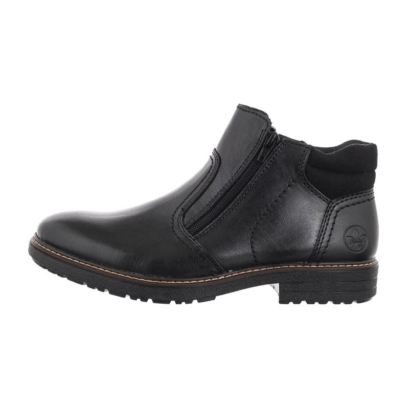 Rieker Czarne 33151-00 Black (RI313-a) žygio batai
