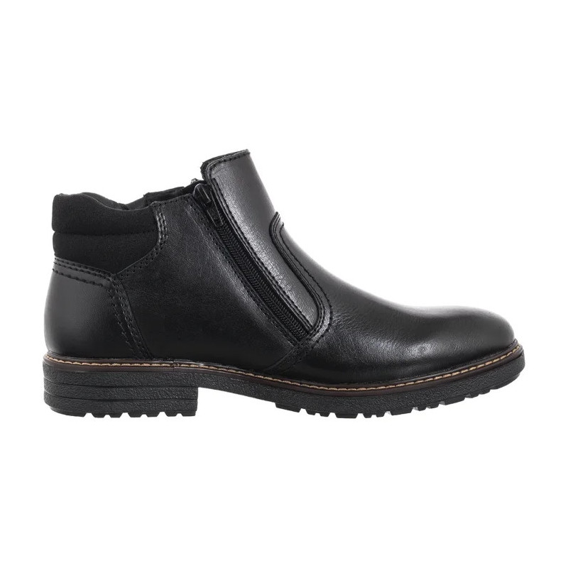 Rieker Czarne 33151-00 Black (RI313-a) žygio batai