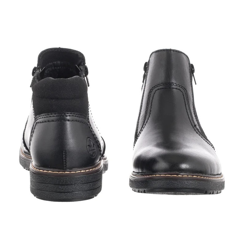 Rieker Czarne 33151-00 Black (RI313-a) žygio batai