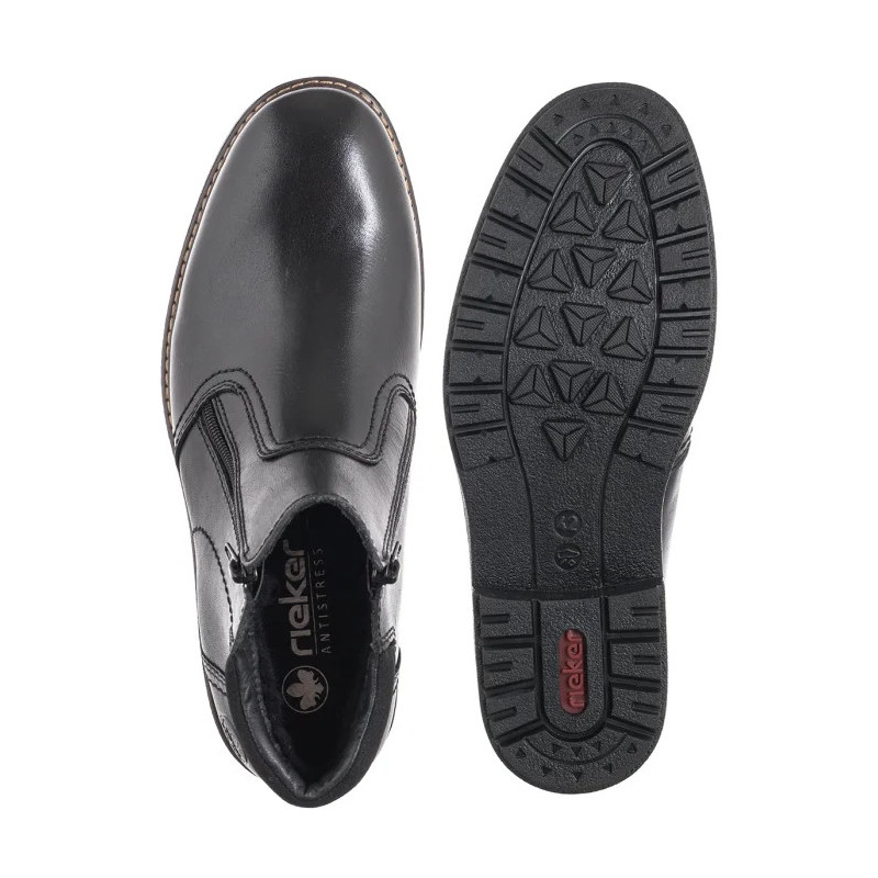 Rieker Czarne 33151-00 Black (RI313-a) žygio batai