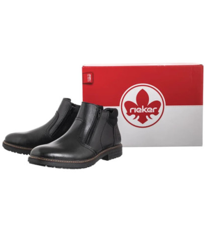 Rieker Czarne 33151-00 Black (RI313-a) žygio batai