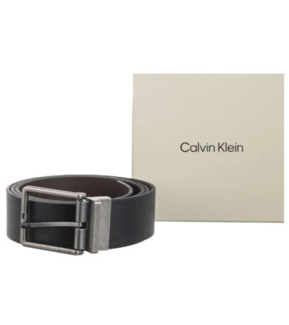 Calvin Klein Warmth Buckle 40mm Rev/Adj Black/Dark Drown/Antique Silver LV04D7048G V8L (CK686-a) diržas