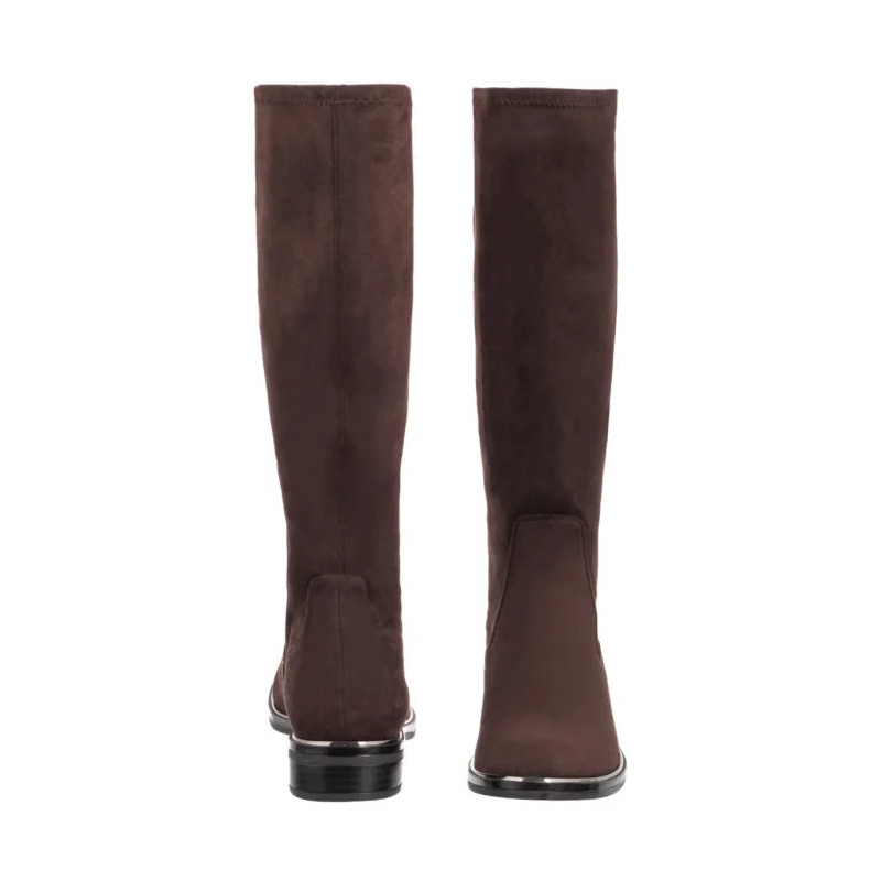 Caprice Brązowe 9-25512-41 302 Dk Brn Stretch (CP412-c) batai
