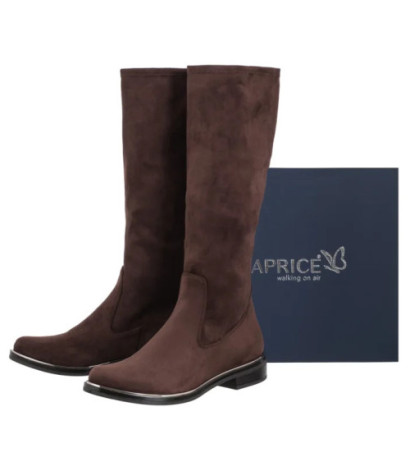 Caprice Brązowe 9-25512-41 302 Dk Brn Stretch (CP412-c) batai
