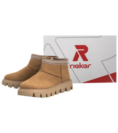 Rieker Brązowe W2074-24 Brown (RI311-a) batai