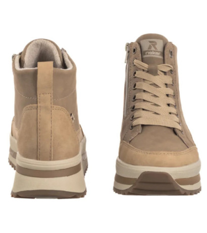 Rieker Beżowe W3871-60 Beige (RI312-a) batai