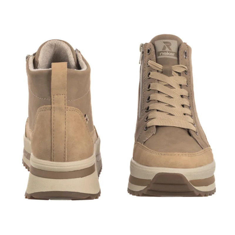 Rieker Beżowe W3871-60 Beige (RI312-a) batai