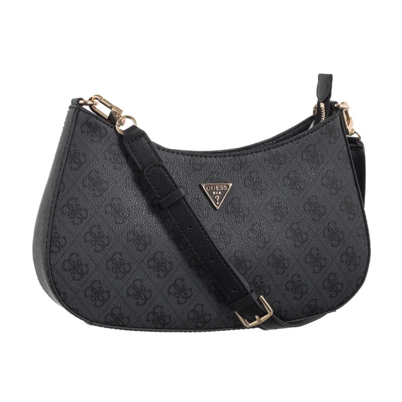 Guess Noelle II Top Zip Shoulder Bag HWBG96 71280 Coal Logo (GU773-a) rankinė