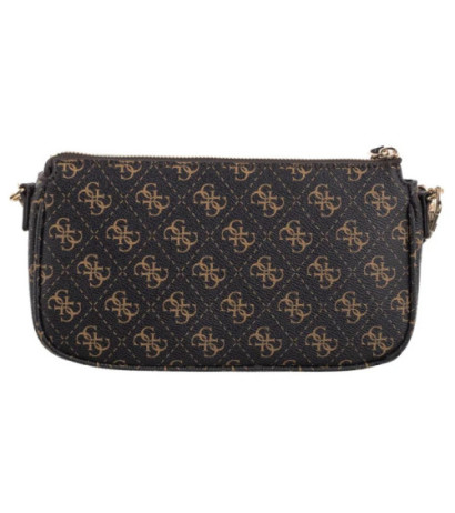 Guess Noelle II Dbl Pouch Crossbody HWQG96 72710 Brown Logo (GU778-a) rankinė