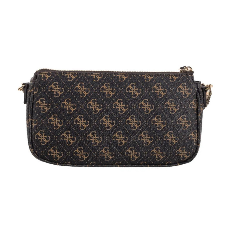 Guess Noelle II Dbl Pouch Crossbody HWQG96 72710 Brown Logo (GU778-a) rankinė