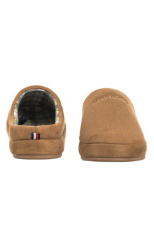 Tommy Hilfiger Hilfiger M Sde Check House Shoe Desert Khaki FM0FM05615 GWJ (TH1406-a) šlepetės