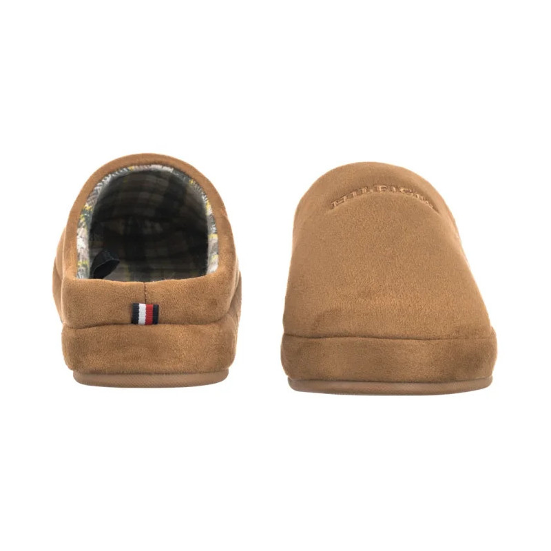 Tommy Hilfiger Hilfiger M Sde Check House Shoe Desert Khaki FM0FM05615 GWJ (TH1406-a) šlepetės