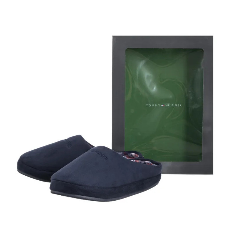 Tommy Hilfiger Hilfiger M Sde Check House Shoe Desert Sky FM0FM05615 DW5 (TH1406-b) šlepetės