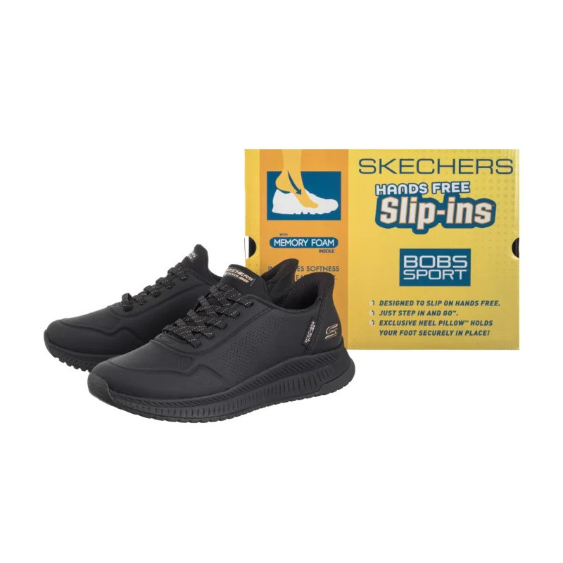 Skechers Bobs Squad Key Look Slip-Ins Black 117740/BLK (SK270-b) sportiniai bateliai