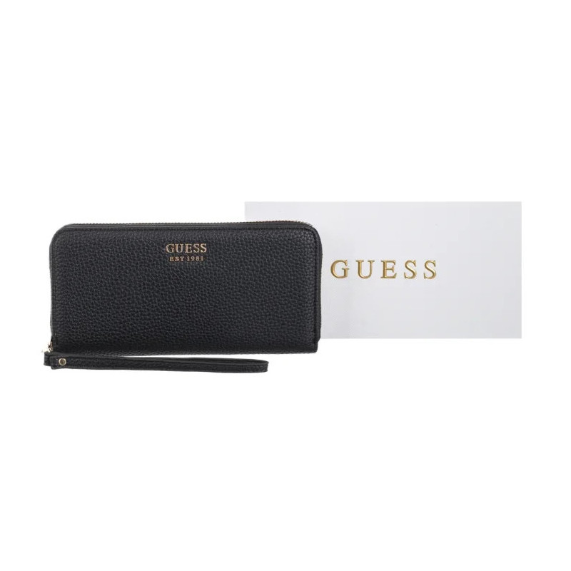 Guess Brenton Slg Lrg Zip Around SWPG96 48146 Black (GU798-a) rankinė