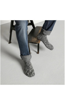 Birkenstock Cotton Slub M Black/Grey 1008039 (BK329-a) kojinės