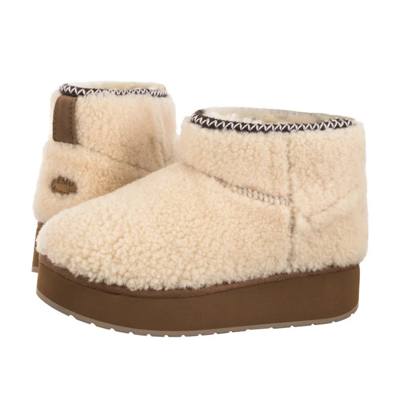 EMU Australia Stinger Micro Flatform Teddy Natural W13187 (EM545-a) batai