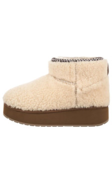EMU Australia Stinger Micro Flatform Teddy Natural W13187 (EM545-a) batai