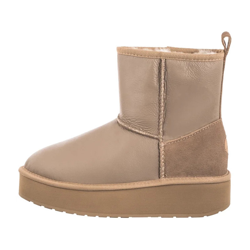 EMU Australia Stinger Mini Flatform Leather Sand W13189 (EM549-a) batai