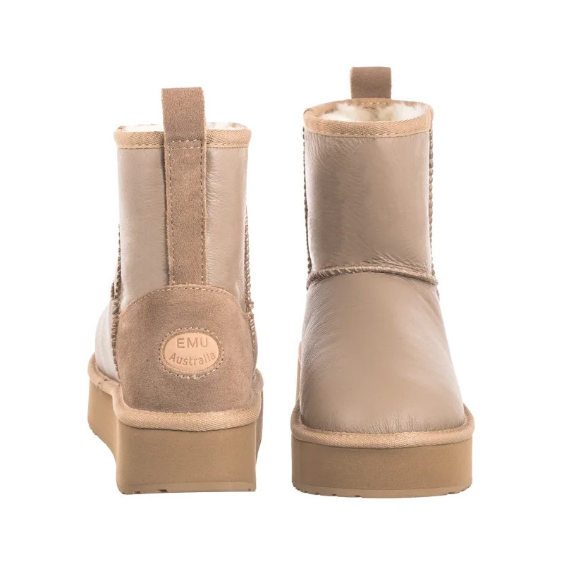 EMU Australia Stinger Mini Flatform Leather Sand W13189 (EM549-a) batai