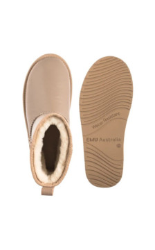 EMU Australia Stinger Mini Flatform Leather Sand W13189 (EM549-a) batai