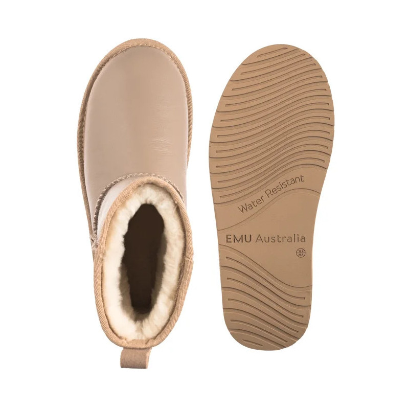 EMU Australia Stinger Mini Flatform Leather Sand W13189 (EM549-a) batai