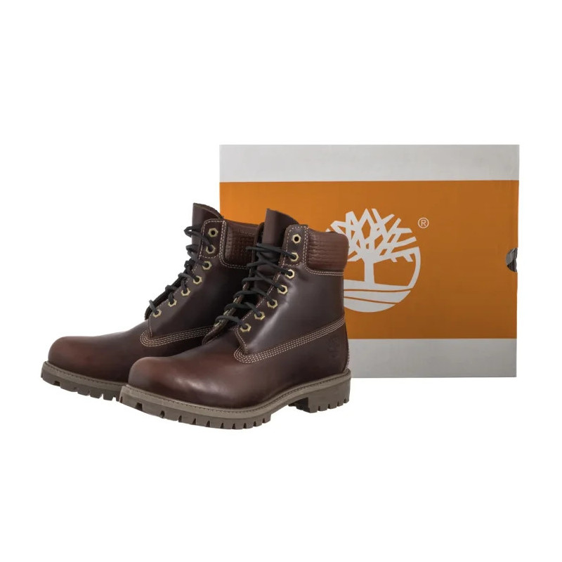 Timberland Premium 6 In Lace Waterproof MD Brown Full Grain 0A2P6W EIU (TI138-b) žygio batai