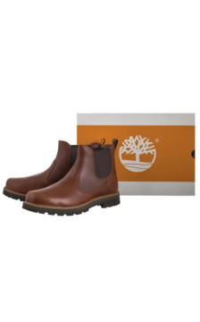 Timberland Britton Road Mid Chelsea Boot Medium Brown Nubuck 0A6A4W EM5 (TI141-c) batai