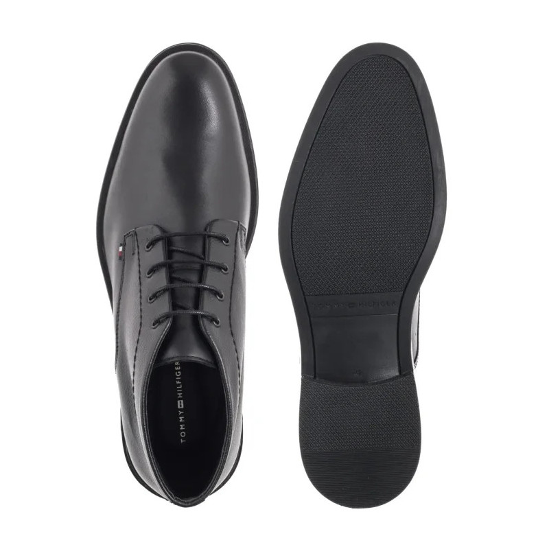 Tommy Hilfiger Corporate Hilfiger Lth Boot Black FM0FM05697 BDS (TH1410-a) batai