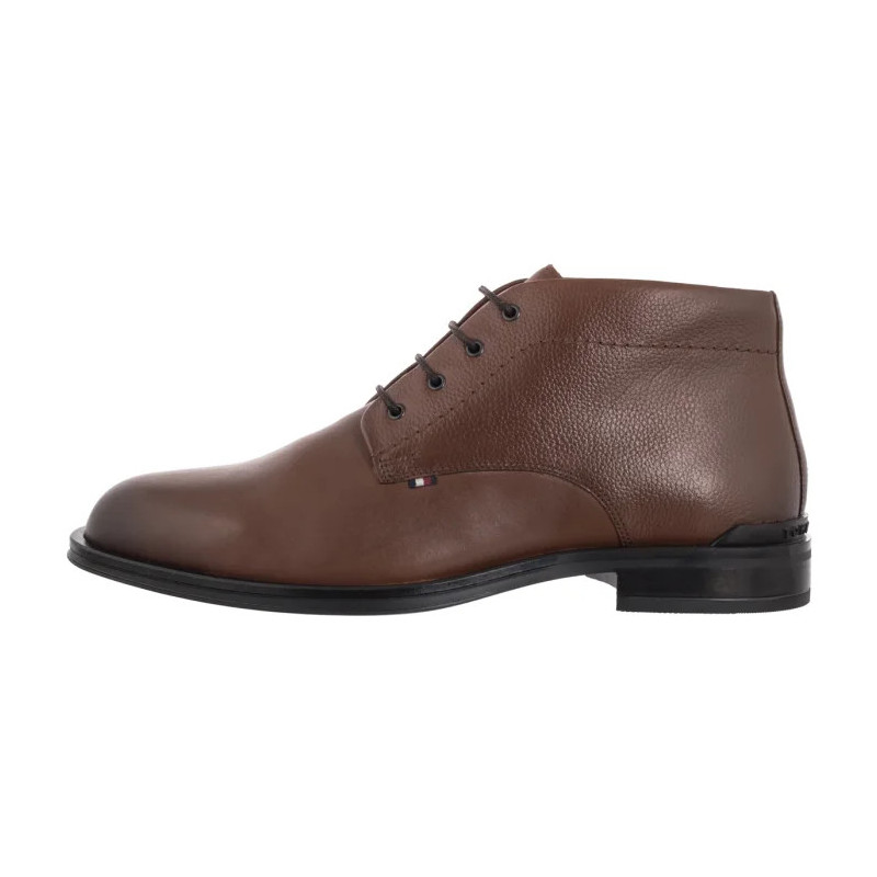 Tommy Hilfiger Corporate Hilfiger Lth Boot Winter Cognac FM0FM05697 GVI (TH1410-b) batai