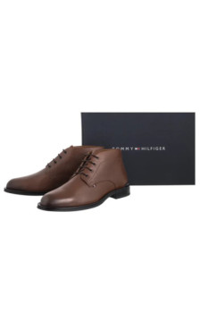 Tommy Hilfiger Corporate Hilfiger Lth Boot Winter Cognac FM0FM05697 GVI (TH1410-b) batai