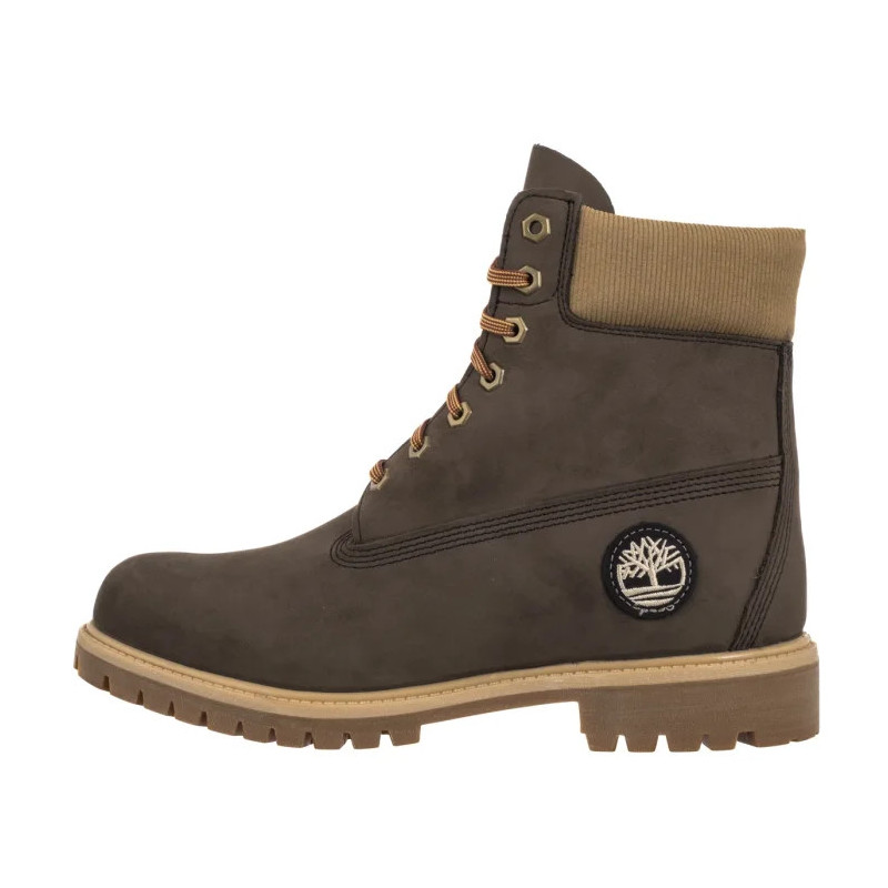 Timberland Premium 6 In Lace Waterproof Dark Brown Nubuck W 0A2P6W A4J (TI153-a) žygio batai