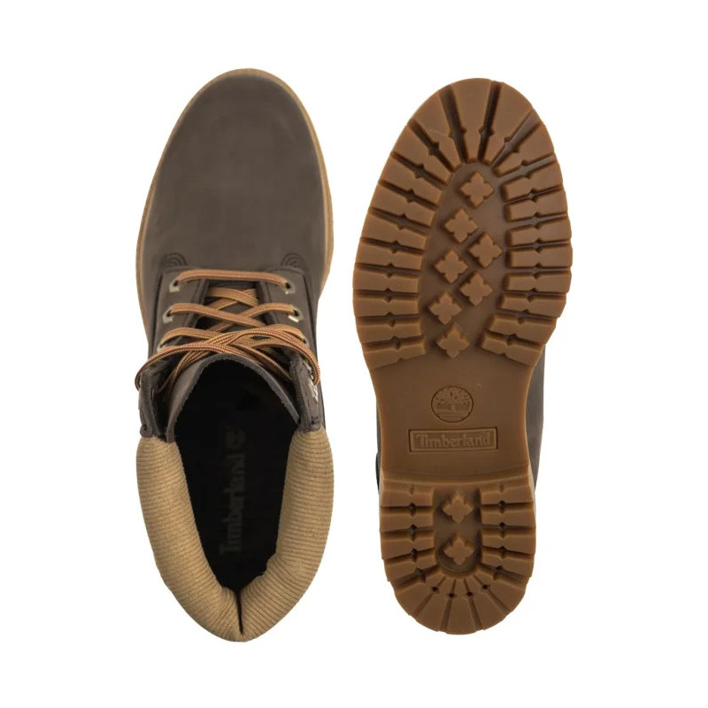 Timberland Premium 6 In Lace Waterproof Dark Brown Nubuck W 0A2P6W A4J (TI153-a) žygio batai