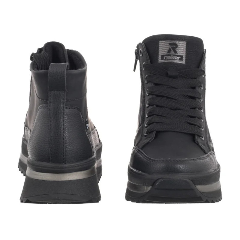 Rieker Czarne W3871-00 Black (RI312-b) batai