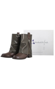 Maciejka Zielono-Brązowe K7213-09/00-8 (MA1444-b) batai