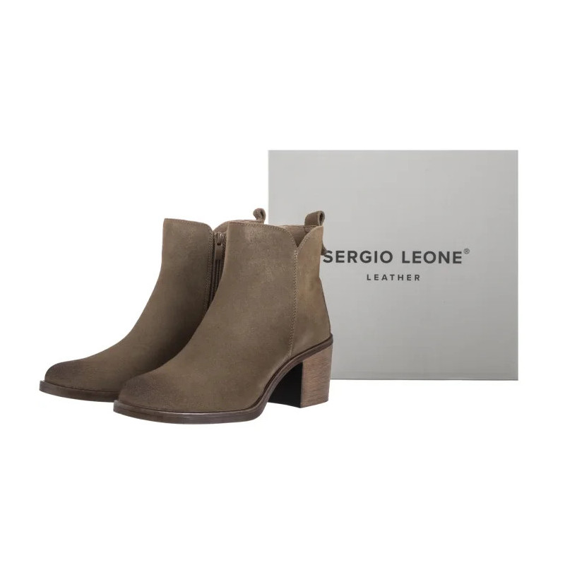 Sergio Leone Beżowe BT 25321-S (SL588-a) batai