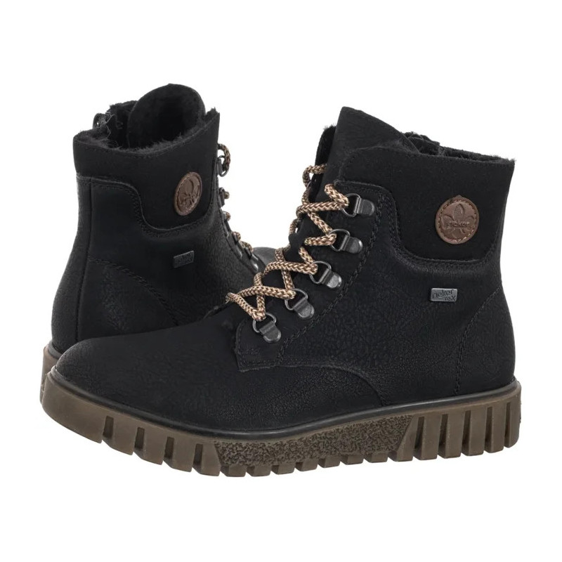Rieker Czarne Y3433-00 Black (RI316-a) batai