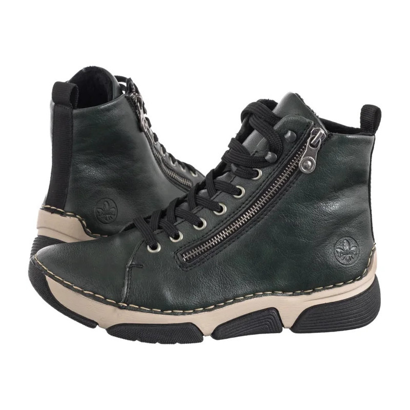 Rieker Zielone 45920-54 Green (RI322-a) batai