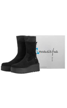 Maciejka Czarny Welur A7161-20/00-7 (MA1457-a) batai