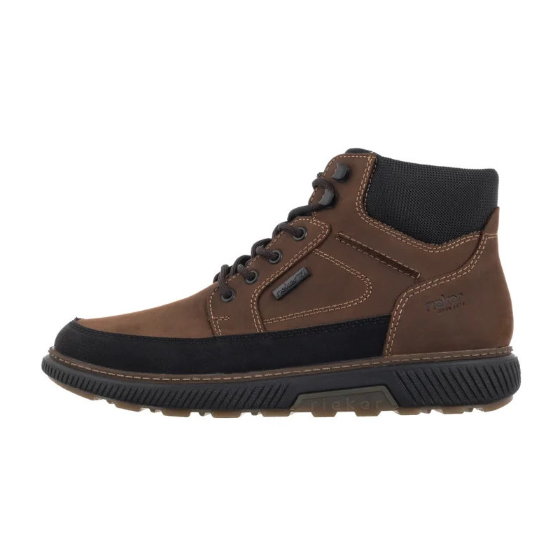 Rieker Brązowe B3331-22 Brown Combination (RI328-a) žygio batai