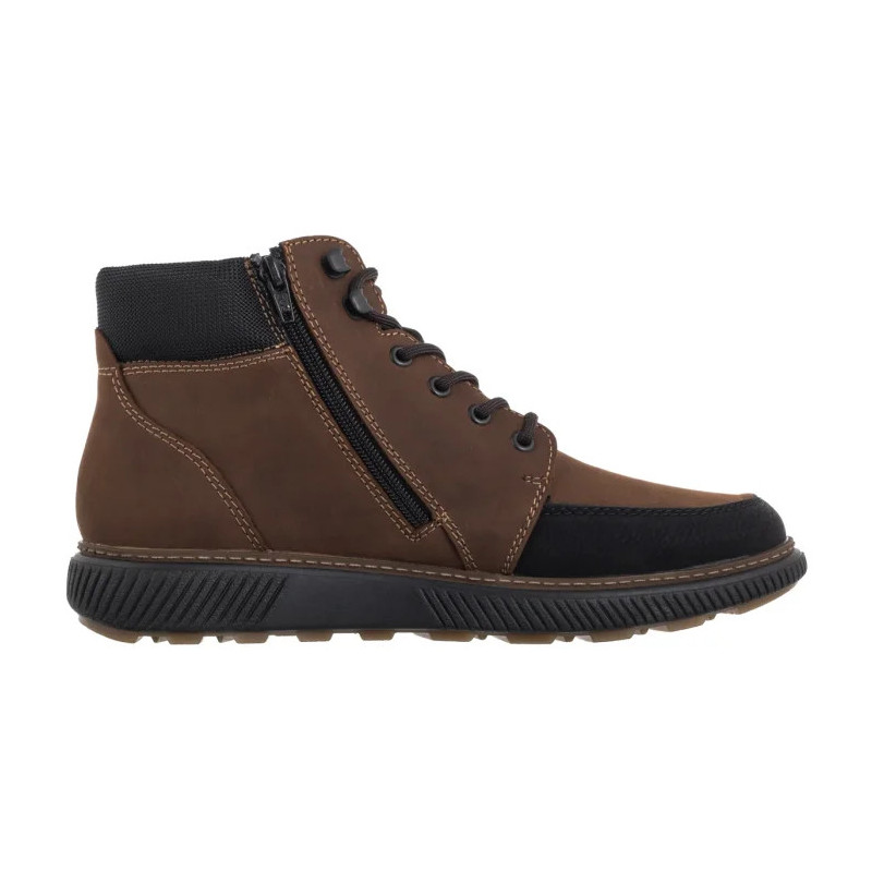 Rieker Brązowe B3331-22 Brown Combination (RI328-a) žygio batai