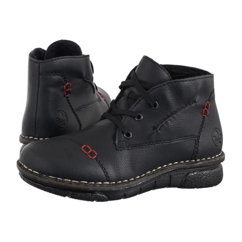Rieker Czarne 73301-00 Black (RI331-a) batai
