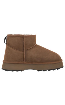 EMU Australia Sharky Micro Flatform Chestnut/Black W13304 (EM551-a) batai
