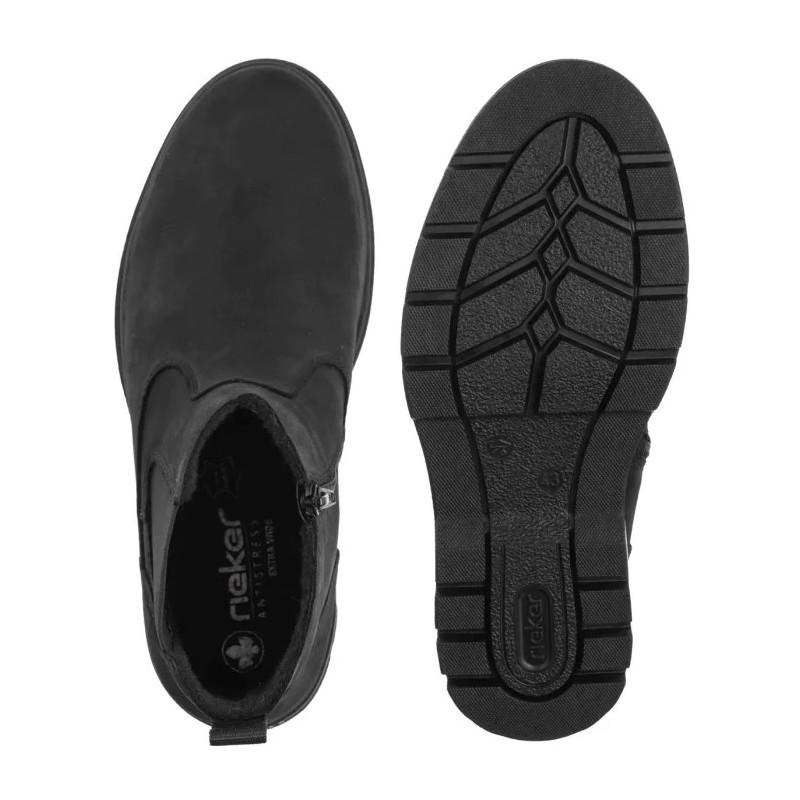 Rieker Czarne F7051-00 Black (RI314-b) batai